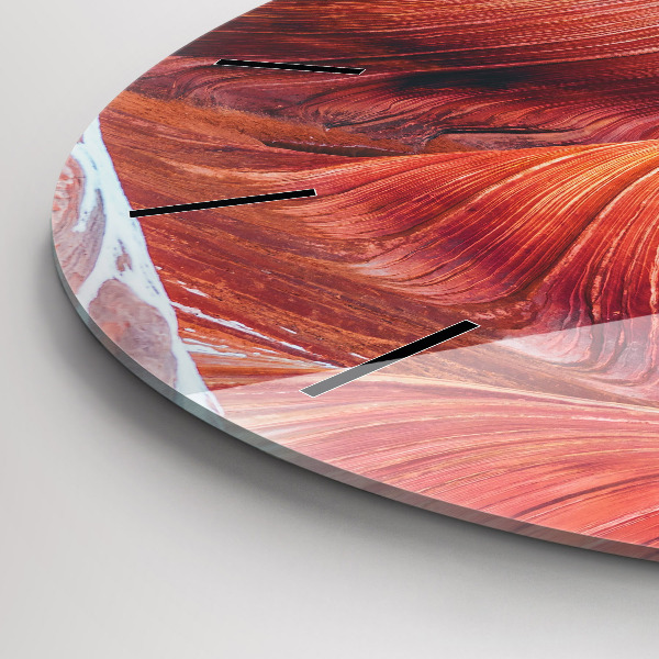 Round glass wall clock The Picturesque Grand Canyon