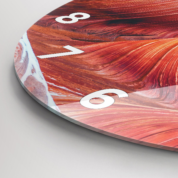 Round glass wall clock The Picturesque Grand Canyon
