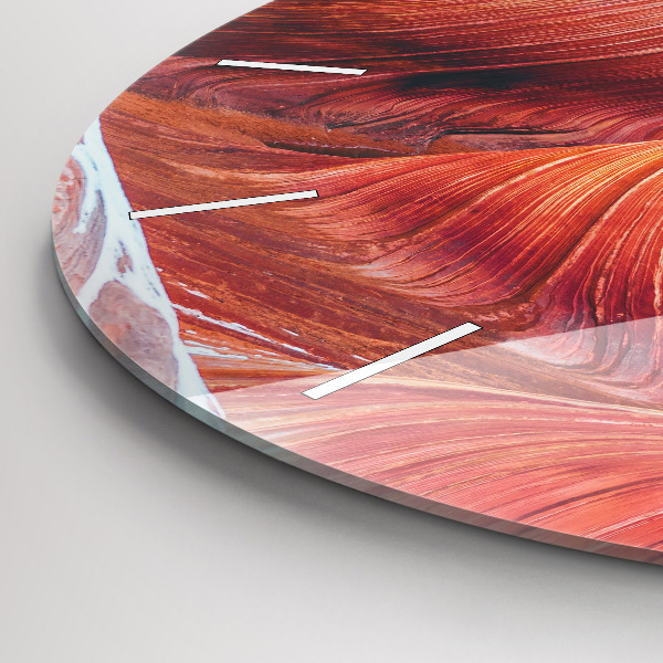 Round glass wall clock The Picturesque Grand Canyon