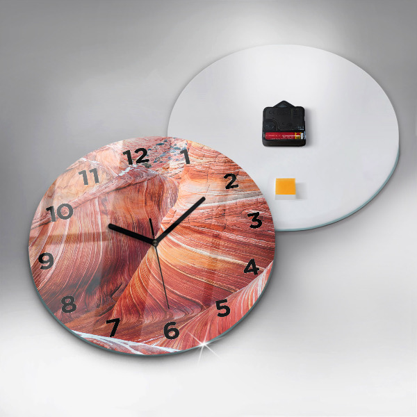 Round glass wall clock The Picturesque Grand Canyon