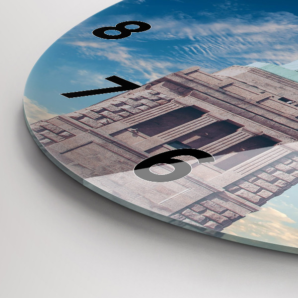 Round glass wall clock Statue of Liberty New York