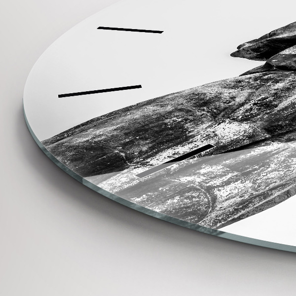 Round glass wall clock Statue of Liberty in Budapest