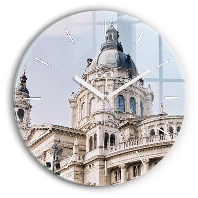 Round glass wall clock St. Stephen's Basilica