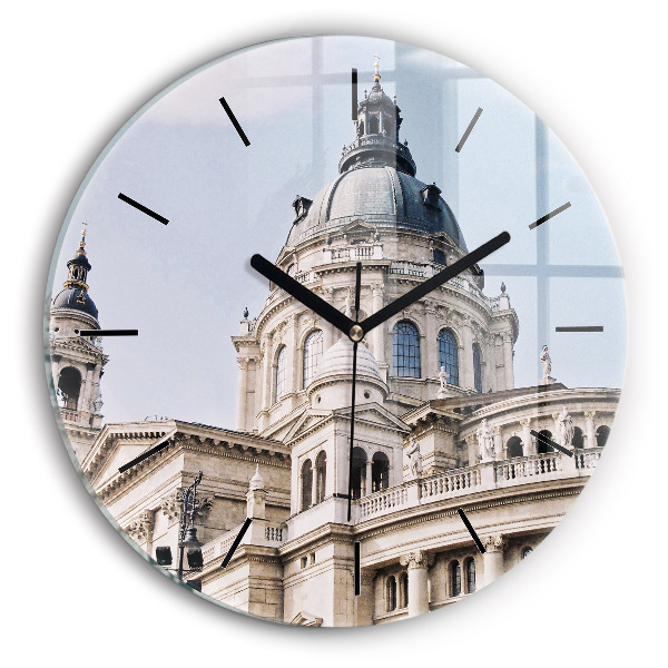 Round glass wall clock St. Stephen's Basilica