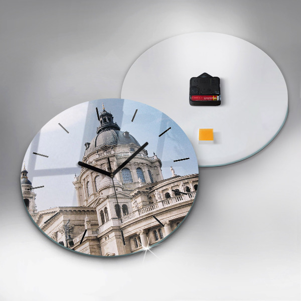 Round glass wall clock St. Stephen's Basilica