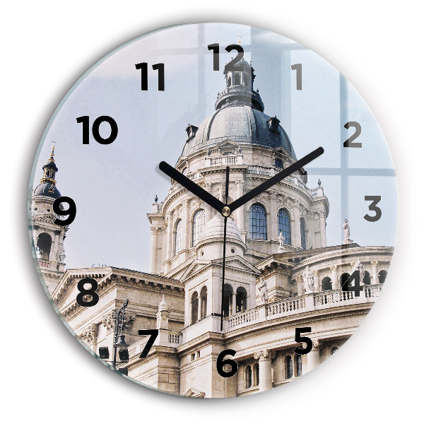 Round glass wall clock St. Stephen's Basilica