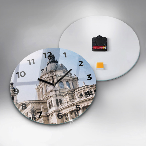 Round glass wall clock St. Stephen's Basilica