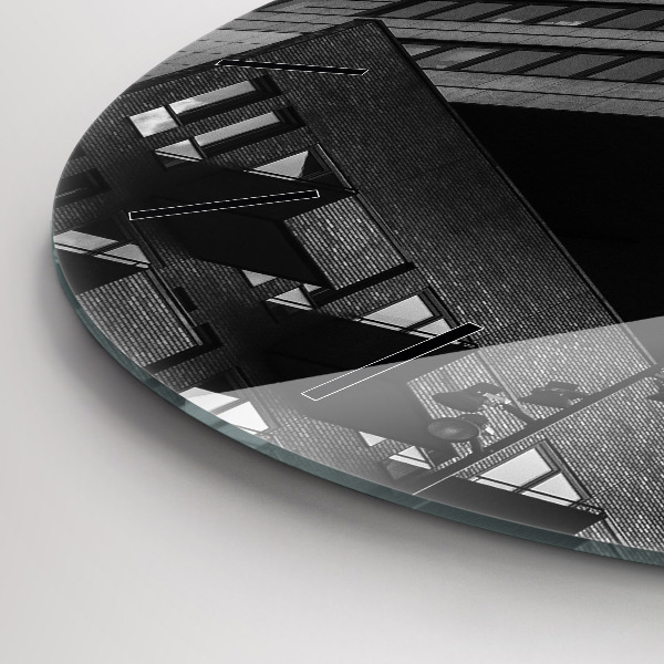 Round glass wall clock Architecture in Amsterdam