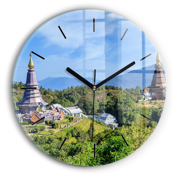 Round glass wall clock Chiang Mai National Park