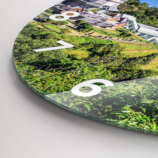 Round glass wall clock Chiang Mai National Park
