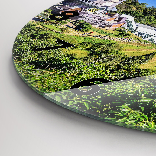 Round glass wall clock Chiang Mai National Park