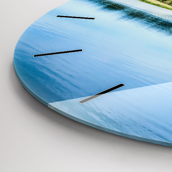 Round glass wall clock Leeds Castle