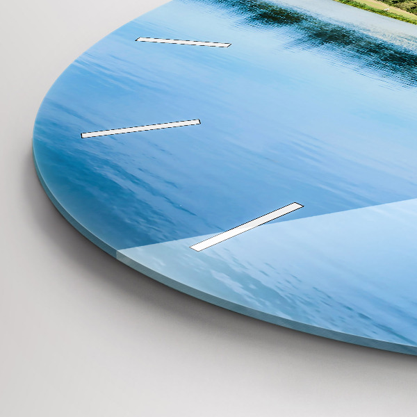 Round glass wall clock Leeds Castle