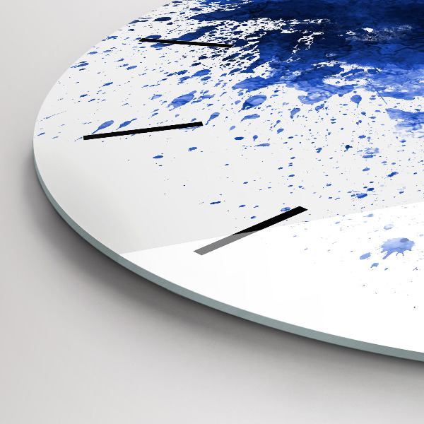 Round glass wall clock San Antonio Watercolors