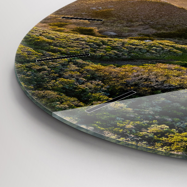 Round glass wall clock The Road to San Francisco