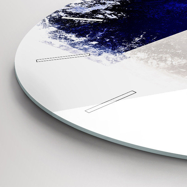 Round glass wall clock Flag of France