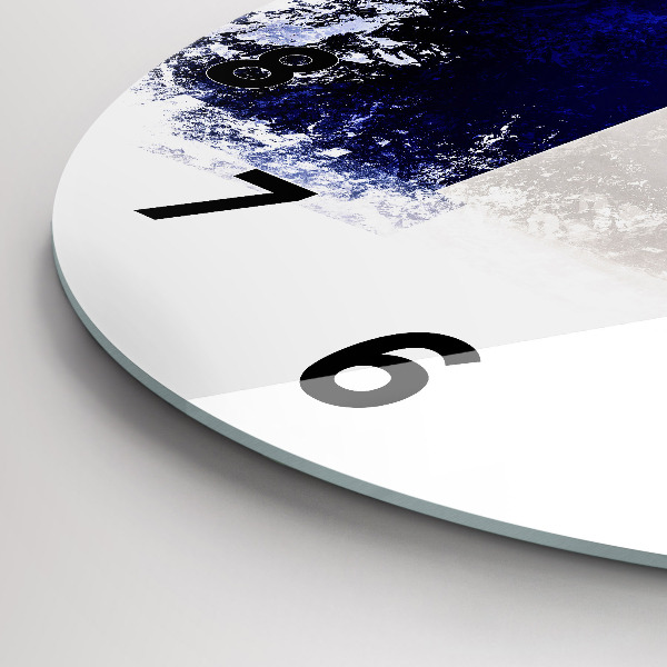 Round glass wall clock Flag of France