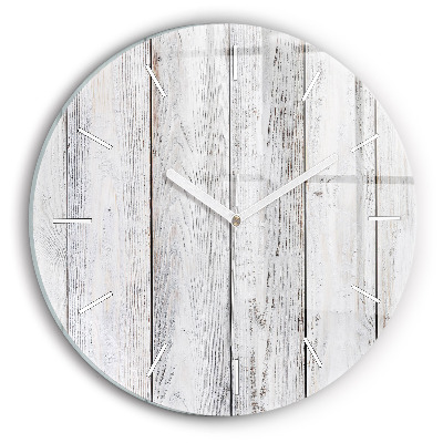 Round glass wall clock Painted boards