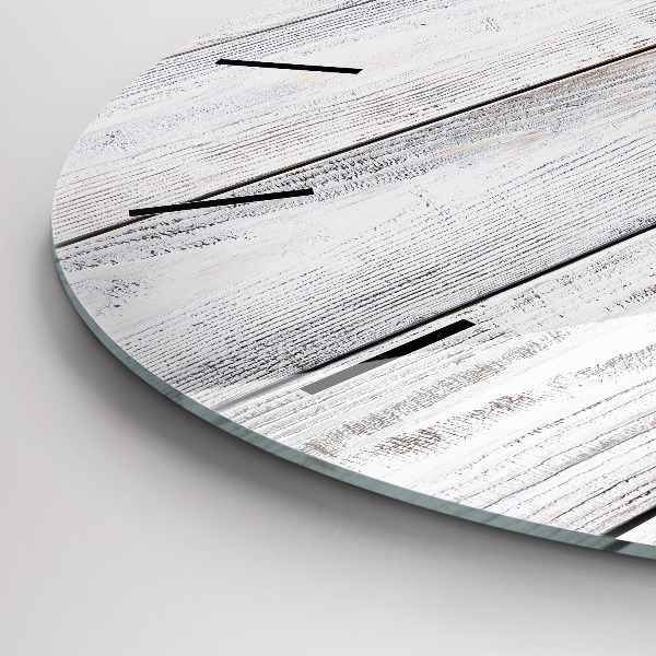 Round glass wall clock Painted boards