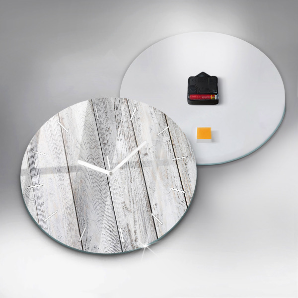Round glass wall clock Painted boards