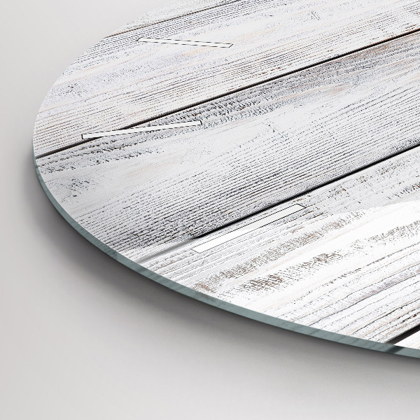 Round glass wall clock Painted boards