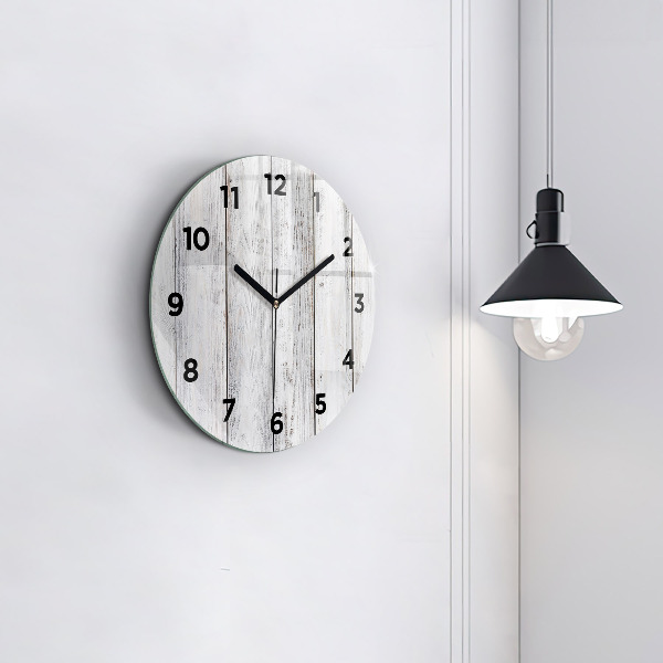Round glass wall clock Painted boards