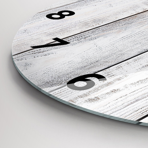 Round glass wall clock Painted boards