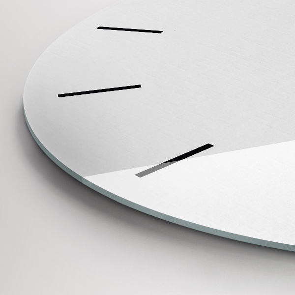 Round glass wall clock Gold stars