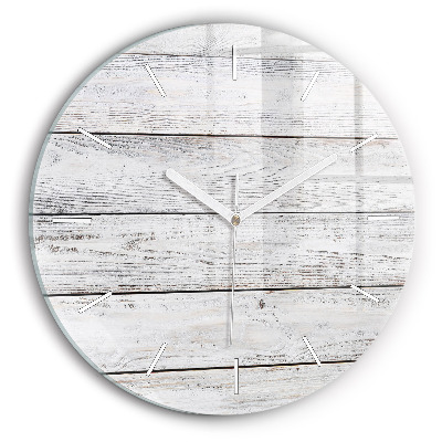 Round glass wall clock Painted boards