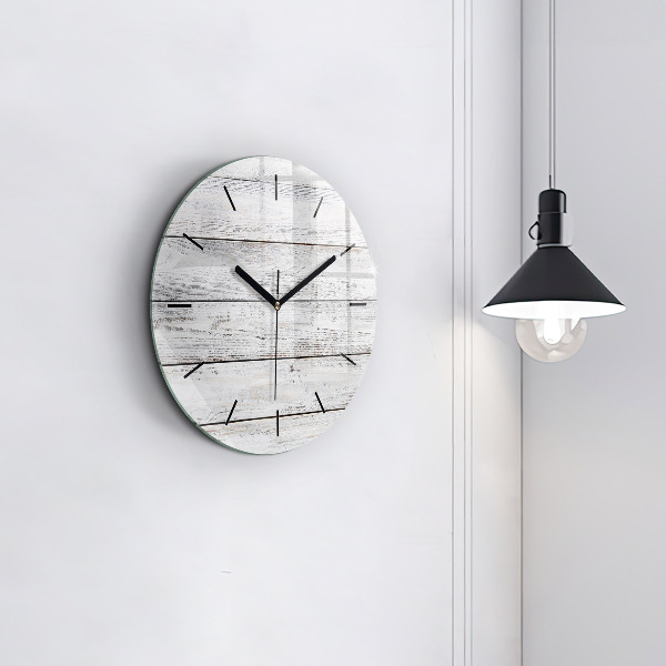 Round glass wall clock Painted boards