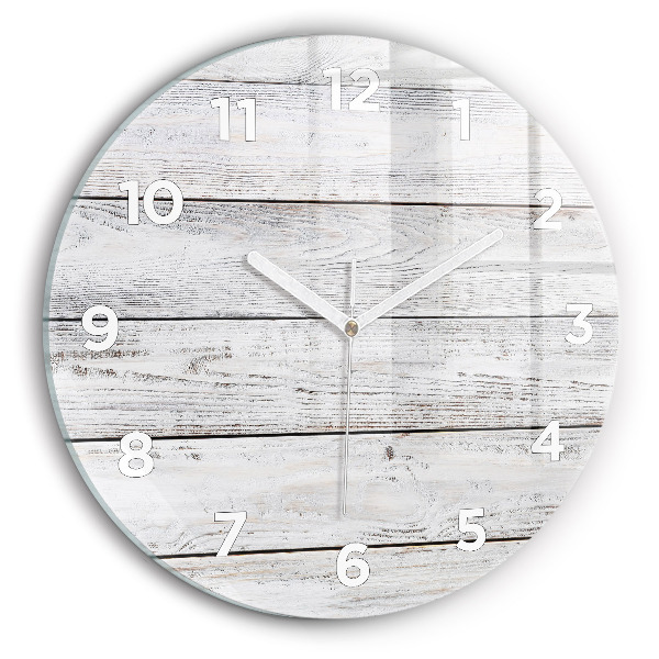 Round glass wall clock Painted boards
