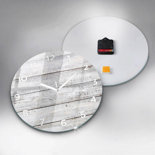 Round glass wall clock Painted boards