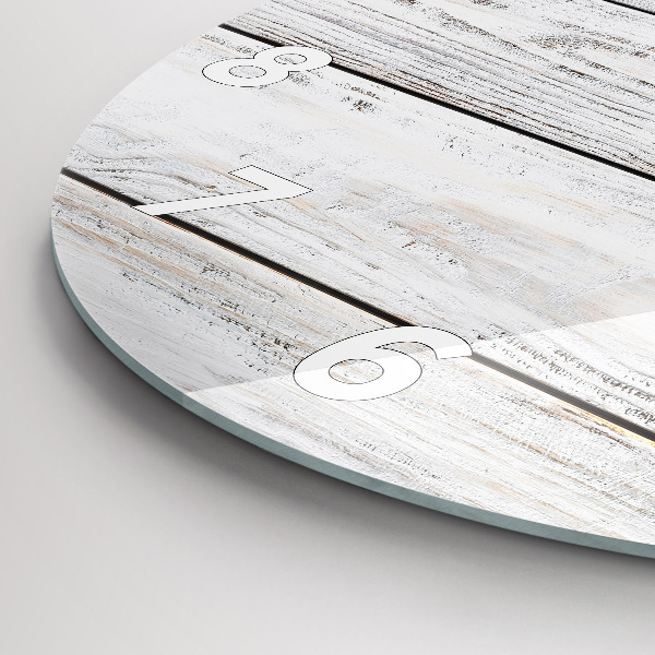 Round glass wall clock Painted boards