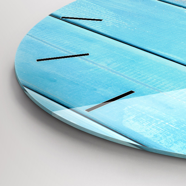 Round glass wall clock Beach accessories and boards