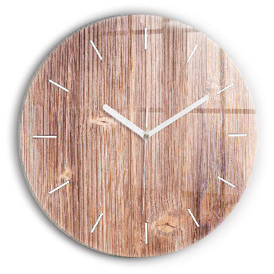 Round glass wall clock Peppers