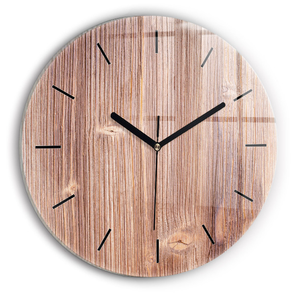 Round glass wall clock Peppers