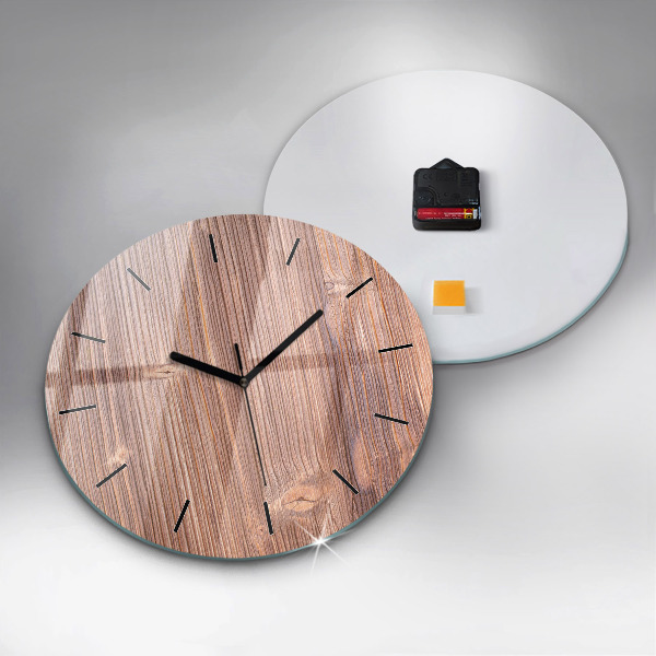 Round glass wall clock Peppers