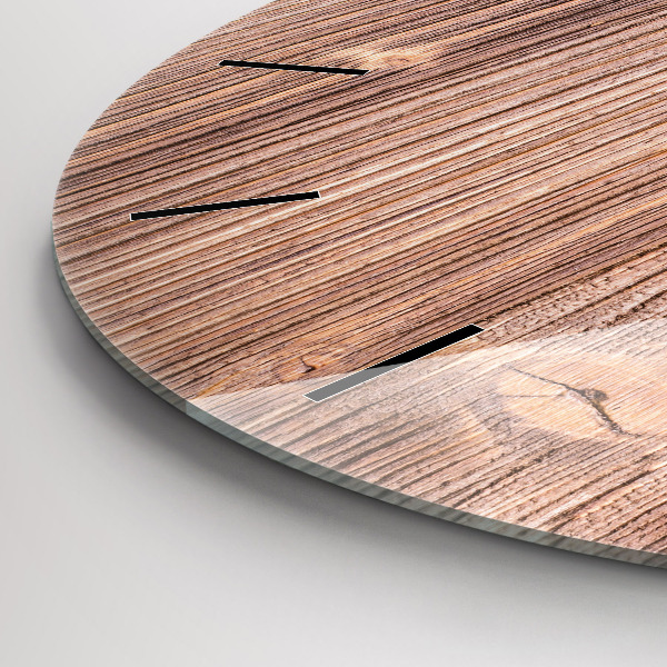 Round glass wall clock Peppers