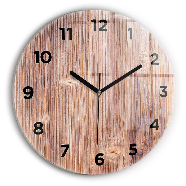 Round glass wall clock Peppers