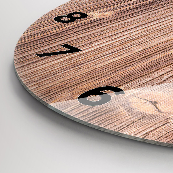 Round glass wall clock Peppers