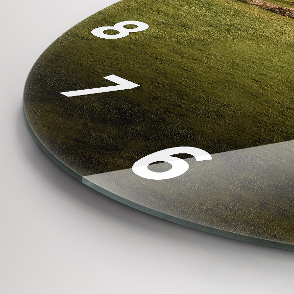 Round glass wall clock Stonehenge Nimbostratus