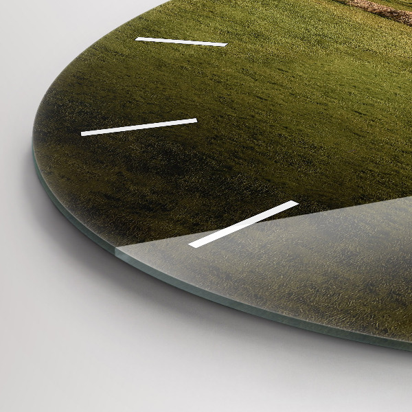 Round glass wall clock Stonehenge Nimbostratus