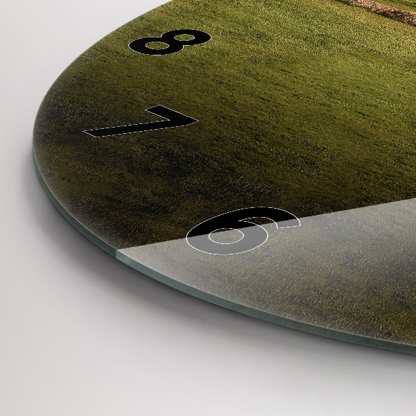 Round glass wall clock Stonehenge Nimbostratus