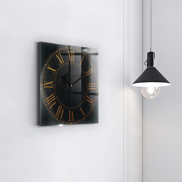 Square kitchen clock Old Roman numerals