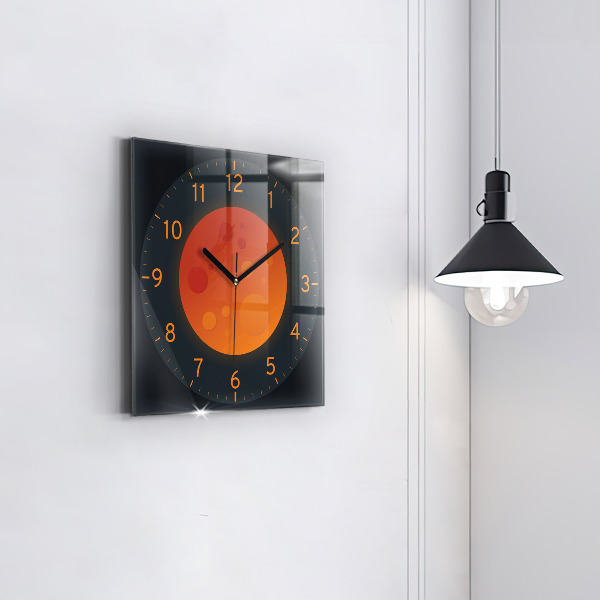 Square kitchen clock Full moon