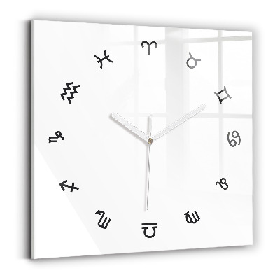 Square kitchen clock Minimalist zodiacs