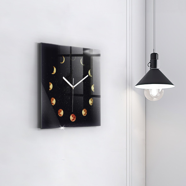 Square kitchen clock Moon phases