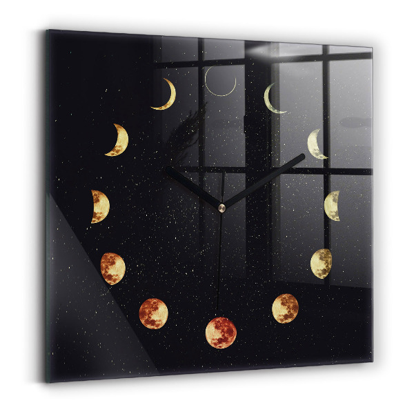 Square kitchen clock Moon phases