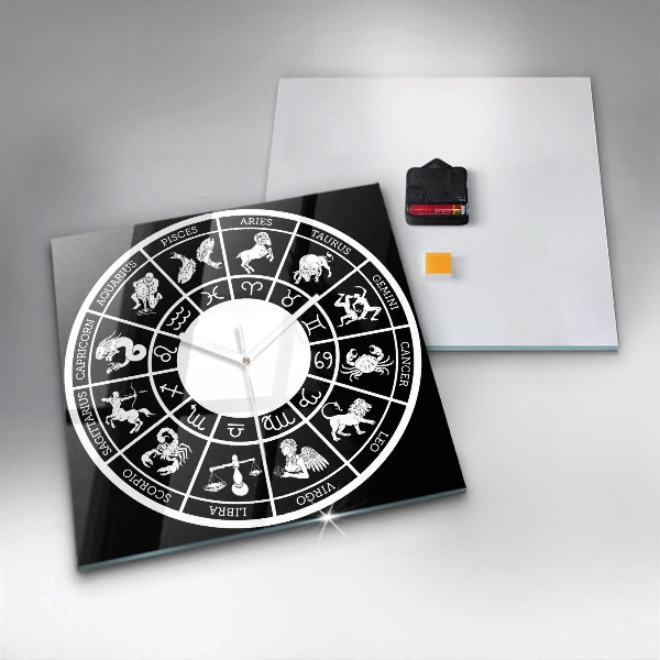 Square kitchen clock Zodiac