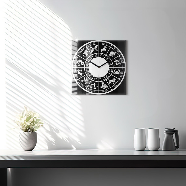 Square kitchen clock Zodiac